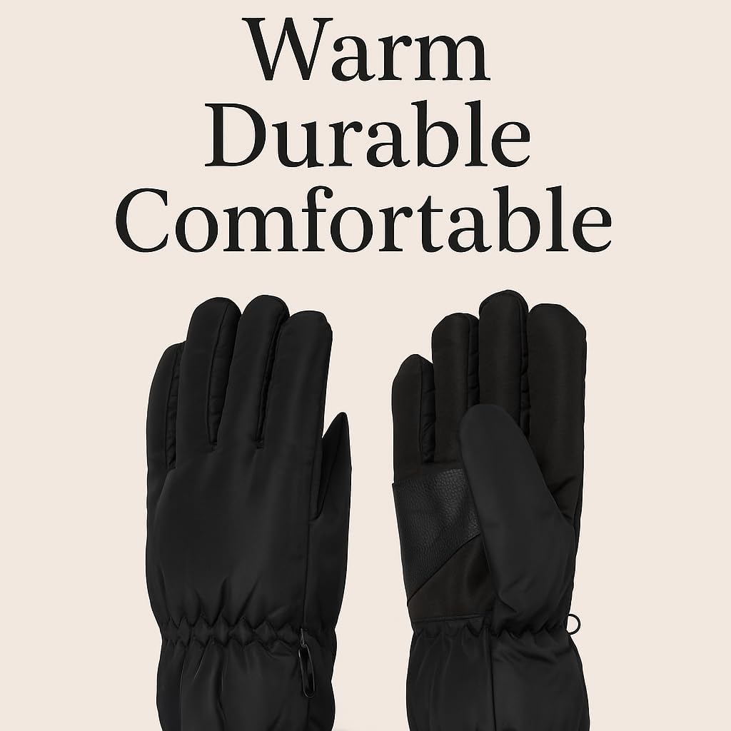 Polar Extreme Heat Men's Waterproof Sherpa-Lined Ski and Snowboarding Gloves - Warm Winter Protection, Tough Outdoor Thermals image 2