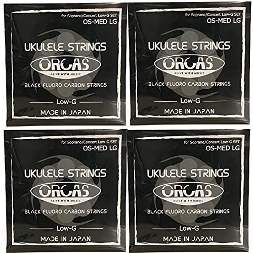 IJX tJ[{ EN LOW-GZbg \vm RT[gp ~fBAQ[W [W[ ORCAS UKULELE STRINGS SOPRANO CONCERT OS-MED LG (4Zbg)