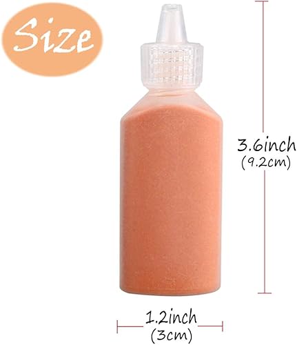 Miniatura 2 de Panxxsen 12 piezas de arena artística, botellas de 1.25 onzas, kit de bricolaje de artes y manualidades, arenas escénicas para artes y manualidades,