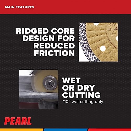 Image of PEARL ABRASIVE CO. P5 Thin Mesh Turbo Blade 5 inch 5 /8 inch-20mm-7 /8 4 Hole Arbor