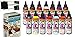 Unicorn SPiT Bundle - All 14 Colors (4oz Bottles), 1 Quart Famowood Glaze, 6 Foam Brushes, Exclusive Instruction Guide … (14 Paint Complete Kit)