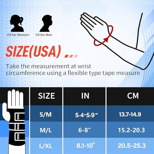 Image of FEATOL Wrist Brace Carpal Tunnel for Women Men, Adjustable Night Sleep Support Brace with Splints Right Hand, Large /X-Large