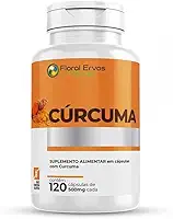 Cúrcuma 500 mg 120 Cápsulas Açafrão Tumérico Açafrão Índia