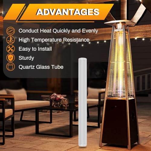 Comviee 49.5" X 4" PATIO HEATER GLASS TUBE Patio Heater Glass Tube Replacement Parts thumb #4