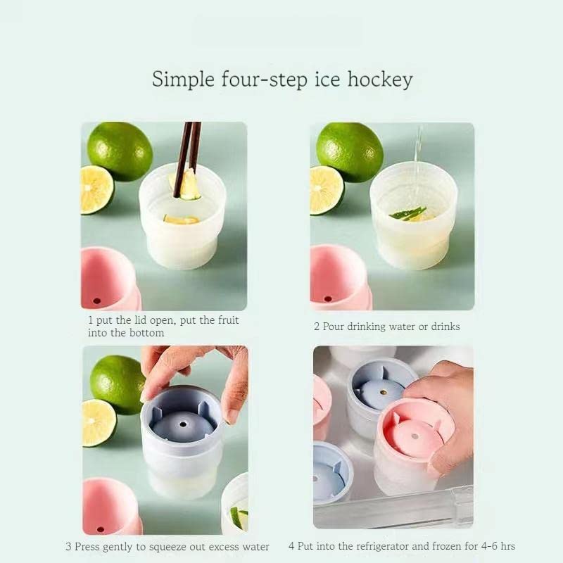 3 y 6 Pack Moldes Flexibles para Cubos de Hielo miniatura 5