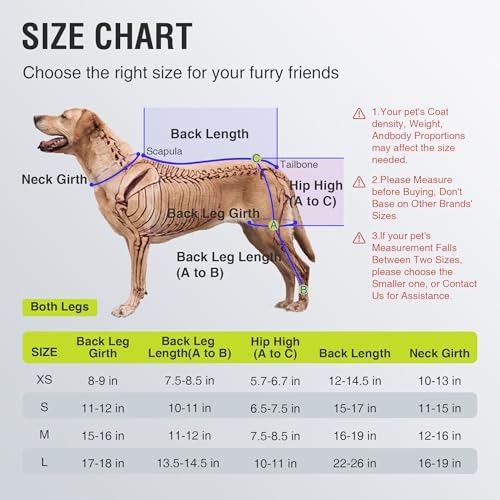 Image of Dog Back Leg Sleeve to Stop Licking - Hind Leg Recovery Sleeve for Wound Protection, Reflective Rear Leg Brace, Cone Alternative for Skin Damage Prevention - Size XS