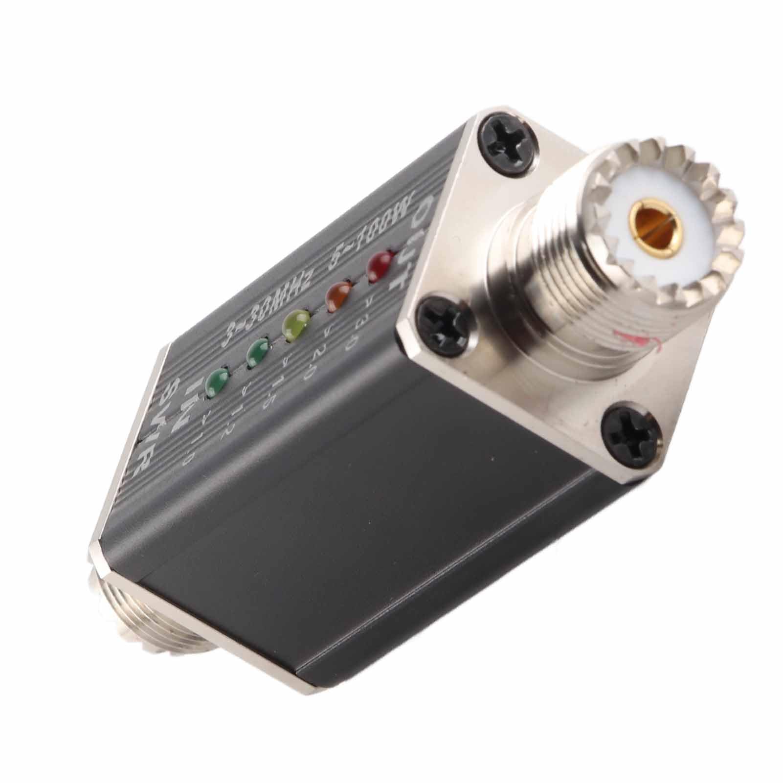 Misuratore SWR Mini per Antenna Radio VHF UHF con Indicatore LED Senza Batteria per Radioamatori e Stazioni Ricetrasmittenti