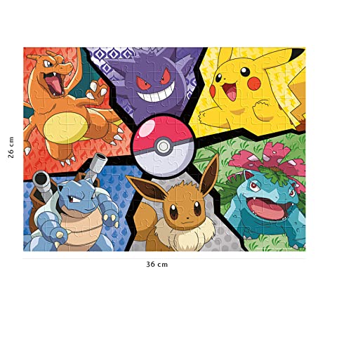 Puzzle 100 pièces : Pokémon : Pikachu Evoli et compagnie Ravensburger Nathan - vue 6