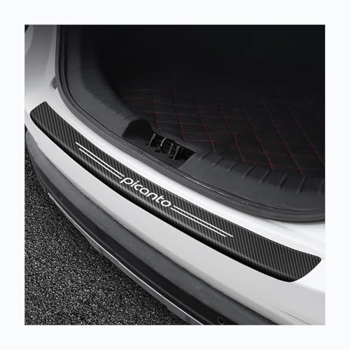 Generico Adesivo di Protezione Paraurti Posteriore in Fibra di Carbonio per KIA Picanto Battitacco del Bagagliaio dell' Auto AntiGraffio Decorative Accesorios