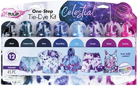 Tulip One-Step Tie-Dye Kit One-Step 8 Color Kit Tie Dye, Celestial