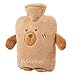 FIVAVA W&auml;rmflasche mit Bezug 2L, W&auml;rmeflasche Gro&szlig; mit Kuschelweichem Bezug, S&uuml;&szlig;e W&auml;rmflasche Tier, Hot Water Bottle zur Schmerzlinderung,Geschenke f&uuml;r Familie und Freunde