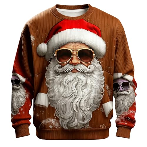 Sudadera de Papá Noel sin KnitPattern para evitar rozaduras con confort XL