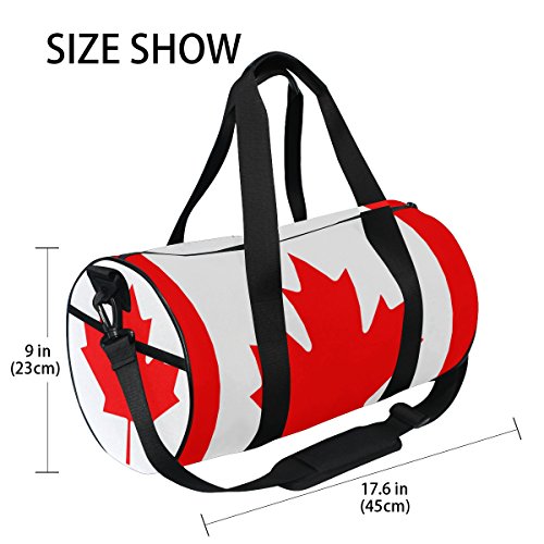 JSTEL Sac de sport pour homme et femme Motif drapeau du Canada – vue 4