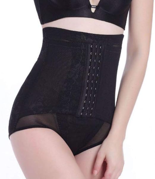 Women High Waist Tummy Control Panties AntiChafing Solid Underwear with Hooks Amazon.co.uk