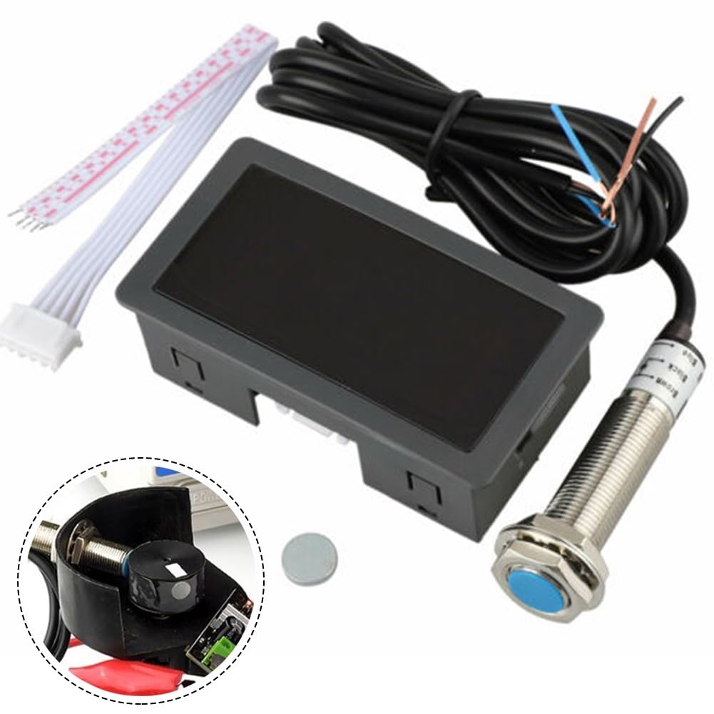 Misuratore di velocità RPM affidabile e stabile con 4 display digitali per temperatura, pressione spostamento