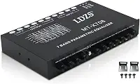 Equalizador de carro profissional de 7 bandas multifuncional equalizador de áudio de carro ajuste crossover amplificador equalizador paramétrico equalizador de áudio de carro