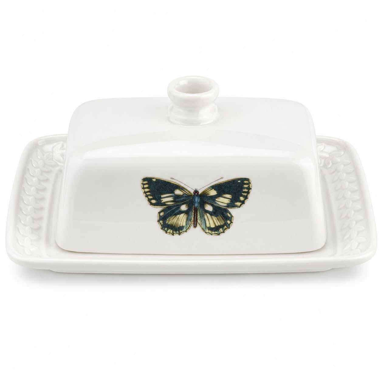 Portmeirion botanic garden butter dish