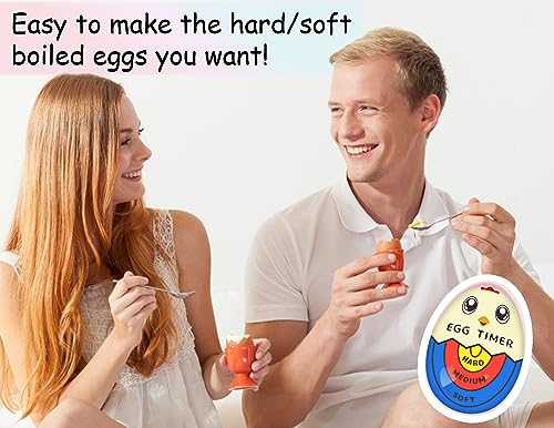 Lasubst Egg Timer For Boiling Eggs Soft Hard Boiled Egg Timer That Changes Color When Done,Color #TOP4