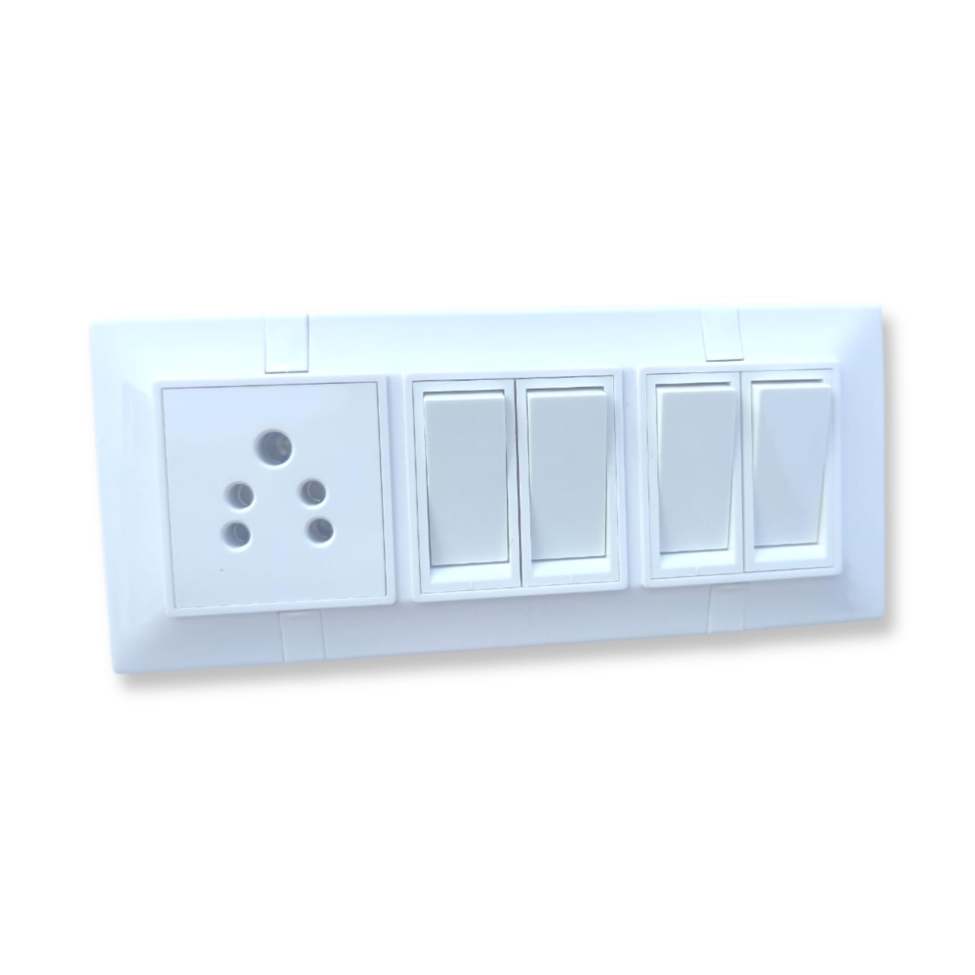 6 Gang Modular Switch Board Silver Finish 10A 4 Flat Switches 10A Sockets Wall Mount Electrical Outlet (B0CLF4N86G) Amazon Price History, Amazon Price Tracker