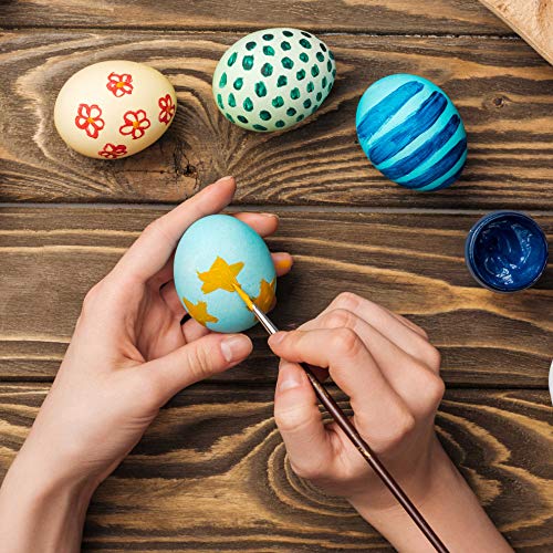 TRIXES Pack of 12 Foam Craft Polystyrene Eggs, 8cm Height White Craft Eggs to Decorate - Image 2