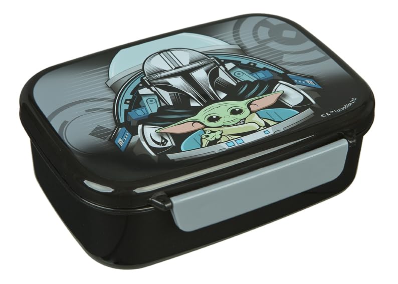Undercover Star Wars - Boîte à déjeuner avec insert - En plastique - Pour enfant - Sans BPA - 18 x 13,5 x 6 cm - Noir avec motif