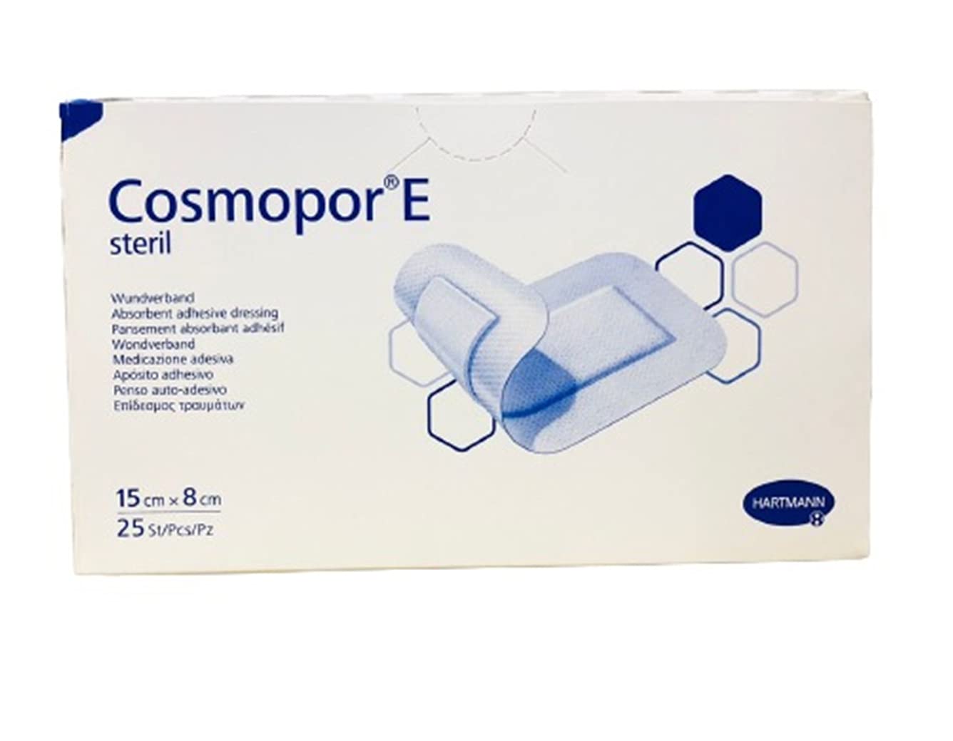 Hartmann Cosmopor E Sterile Adhesive Pads 15 X 8 cm 25'S Htc 900874/0, White