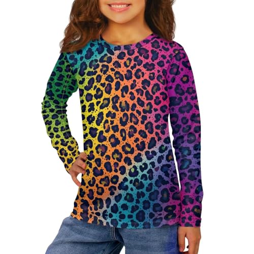 Uourmeti Teens Girls Long Sleeve T Shirts Fall Outfits Boys Active Sportswear Running Tops3