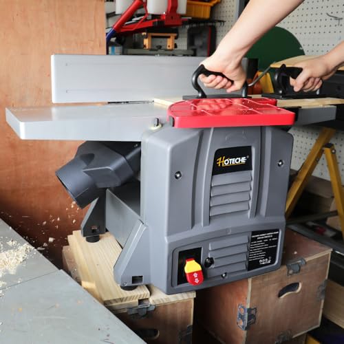 Hoteche 8-Inch Bechtop Jointer&Planer - 13-Amp Variable Speed Jointer Planer Combo with Extendable Table - Image 7