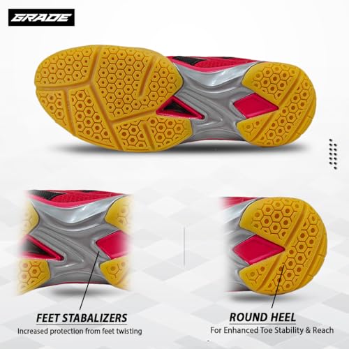 Image of Grade Winner Memory Foam Badminton Shoes for Men