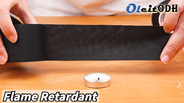 Image of Oleitodh Wire Harness Tape, 2In x 50Ft (10 Rolls), Polyester Fabric | Flame-retardant and heat-resistant. Strong adhesive for engine wire insulation, noise damping, and auto repairs.