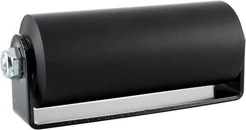 Skelang Rodillo de guía de puerta deslizante, guía de puertas enrollables de 6 pulgadas con soporte C, conjunto de rodillo de puerta deslizante de