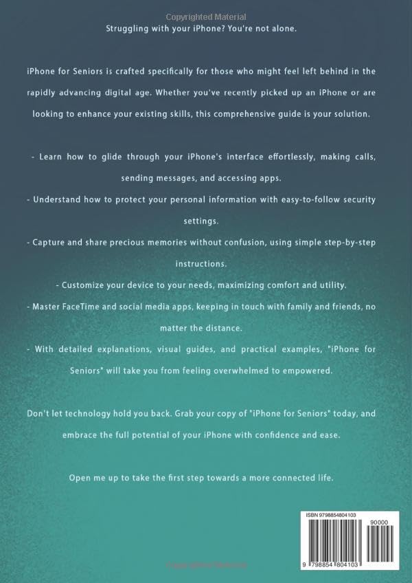 Miniatura 2 de iPhone for Seniors - A Simple Step by Step Guide for Beginners