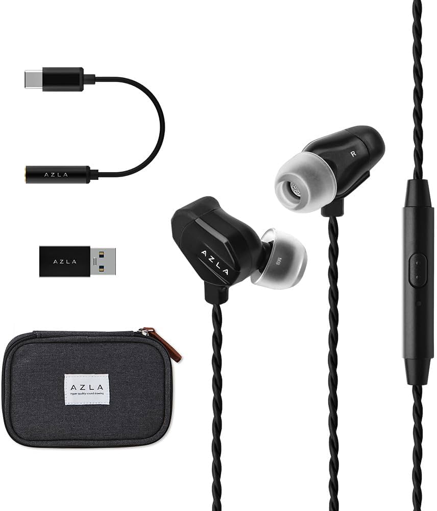 Amazon.com: AZLA AIM8 Wired Earphone with Microphone, Gaming
