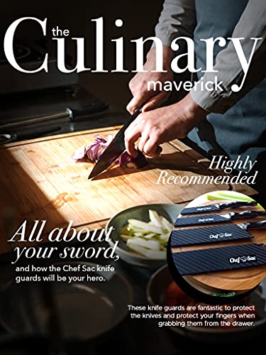 Chef Sac Knife Edge Guards | Universal Knife Cover & Professional Knife Protector | Durable Bpa-Free Abs Plastic Knife Guards | Gentle Non-Scratch Felt Lining Chef Knife Sheath (4-Pack) #TOP6