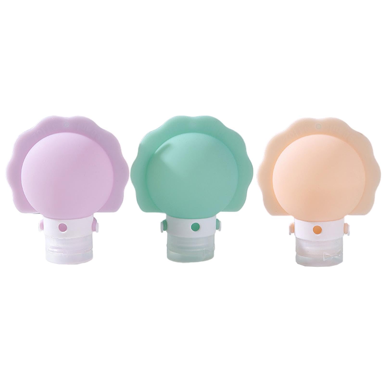 IbulouleRefillable Squeezable Bottles | Travel Containers Wide Mouth,Portable Cosmetic Container Kits Leak-Proof for Family Friends Colleagues