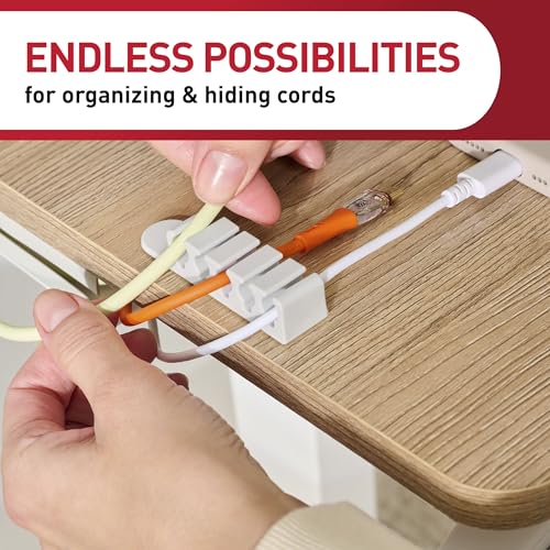 Image of Command 5-Cord Clip Organizer, 4 Clips, 8 Medium Strips