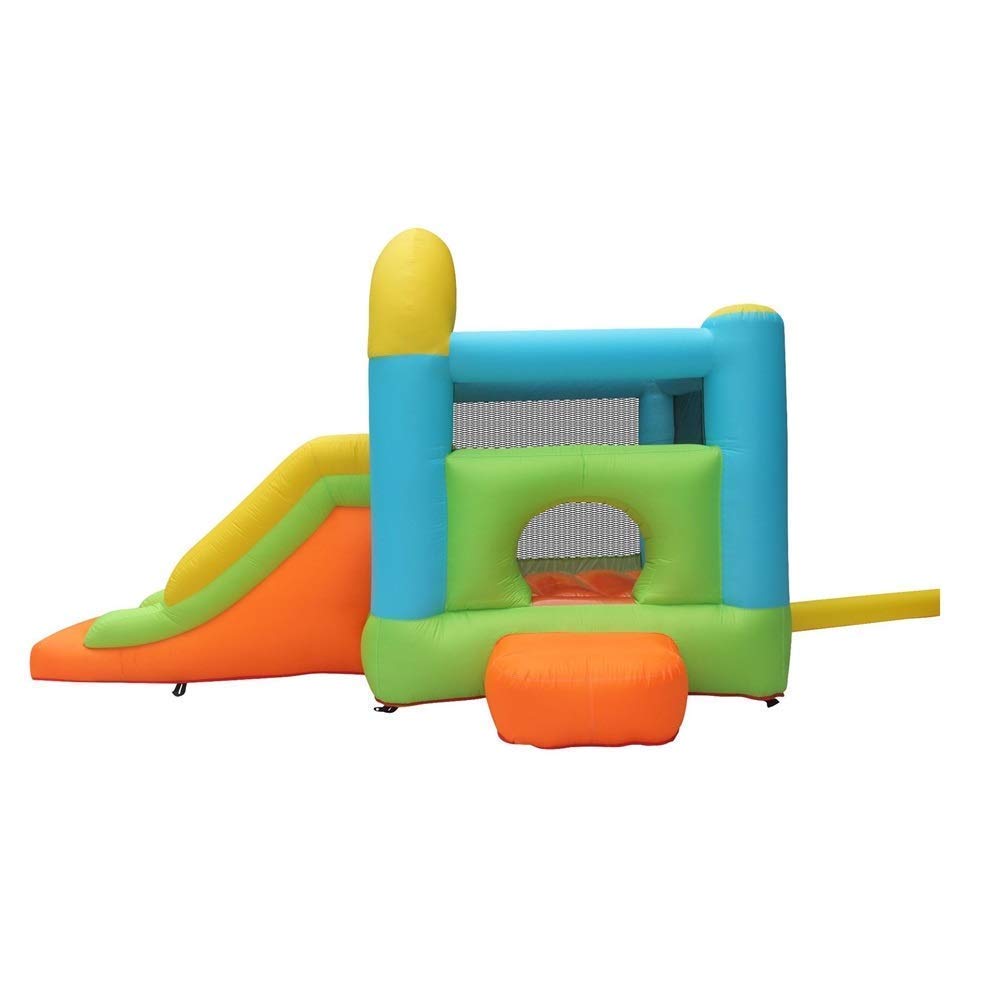 Dmuchany zamek, Nadmuchiwany dmuchany zamek ze zjeżdżalnią do użytku wewnątrz i na zewnątrz, trampolina PVC 385X255X230Cm