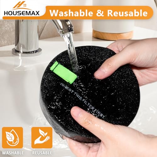 Image of HOUSEMAX 4 Pack 3774F Filters Replacement Compatible with Bissell 3774F 39883 3418 3415 3402 3404 3774 3774G 3775 3409 Pet Hair Eraser & PowerLifte Upright Vacuums, Replace Parts 1635630 & 1635629