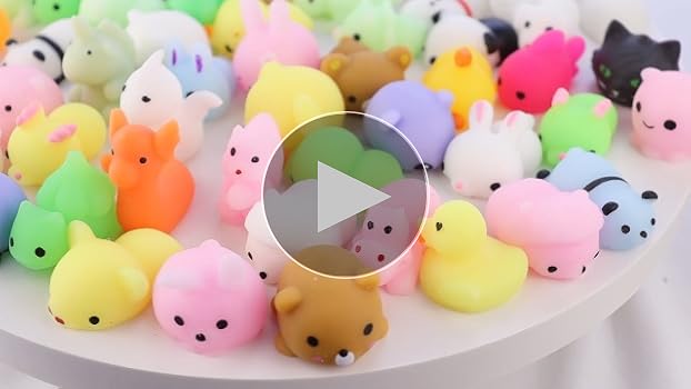 Amazon.com: HengKe 62 Pieces Kawaii Animals Mochi Squishy