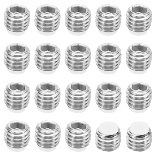 PATIKIL M10x8mm Nylon Tip Grub Screw