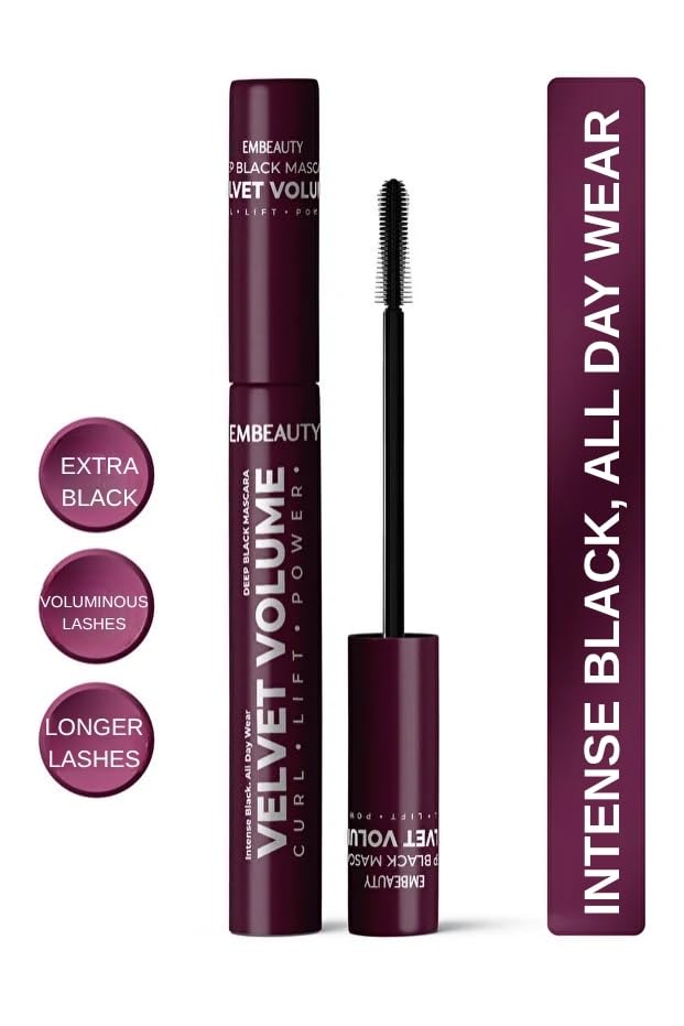 Ultra Black Volumizing Mascara – Lengthening, Waterproof & Smudge-Proof Formula, Long-Lasting Full Volume Effect, Easy-Apply Original Size Brush – 9 ml / 0.30 fl oz
