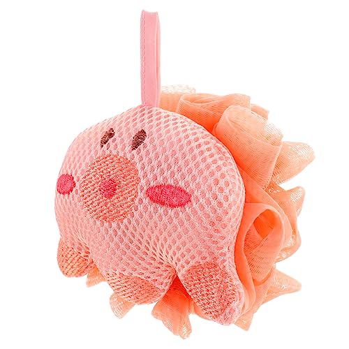 WRITWAA Bola De Baño Pulpo Esponjas Para Esponja De Baño Exfoliante Depurador Ducha Esponjas De Baño Fregar Bath Bolas De Baño Exfoliantes Pelota Para Bañarse Rosa Educación Física