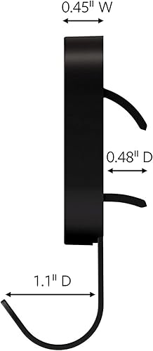 Miniatura 3 de 3M CLAW 2 ganchos negros para paneles de yeso de 15 libras y 2 colgadores de cuadros adicionales, solución de colgado para objetos pesados para
