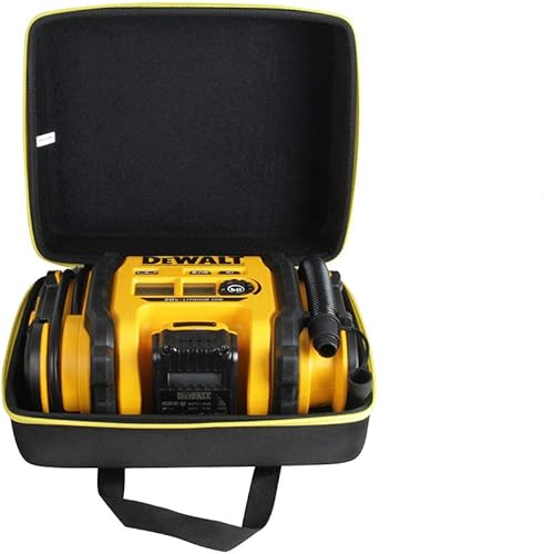 Adada DEWALT DCC020IB - Funda de viaje rígida para inflador máximo de 20 V (negro + cremallera amarilla)