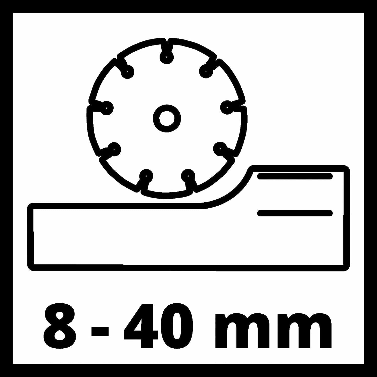 Einhell Rozadora TE-MA 1700 (1700 W, ajuste de anchura de corte hasta 38 mm, profundidad de corte hasta 40 mm, arranque suave, protección contra sobrecargas, incl. discos de corte de diamante)