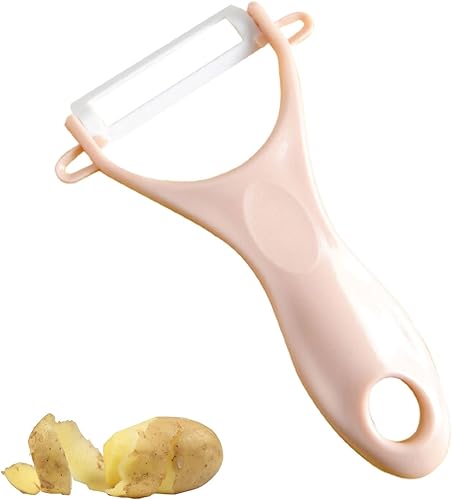 Pelador multifuncional tipo Y con agujero para colgar, pelador de patatas YUANGUNGUN simple pelador de frutas y verduras, pelador giratorio de hoja