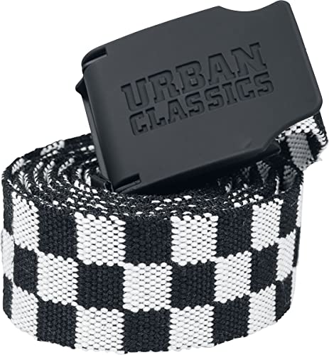 Urban Classics Unisex Gürtel UC Canvas Belt Checkerboard 150cm TB2248, Gr. One Size, Mehrfarbig (Checkerboard 00826)