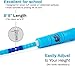 Buddy Lee Beaded Speed Jump Rope - Blue, Bamboo Shaped Handles | Soft TPU Beads, High Density Nylon Rope | Perfect Choice For Schools, Gym & Outdoor Jumping | Great for Rope Releases | Kids & Adults