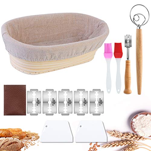 1Pz Cesto ovale Banneton Lievita Pagnotta Cesto da...