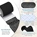 PATIKIL 5.5 Yard x 3 Inch Kinesiology Tape, 3 Roll Adhesive Cotton Sports Muscle Support Tapes Waterproof Elastic Tape for Knee Ankle Wrist Shoulder, Black